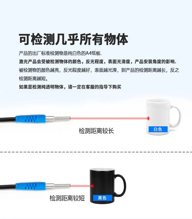 DS 弯头激光对射开关画册页 参数与型号一览