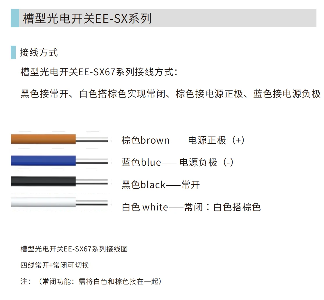 戴迪斯科 EE-SX67 系列槽型光电开关｜8种外形免对光｜NPN/PNP全覆盖｜常开常闭接线切换｜国产替代 主图 8