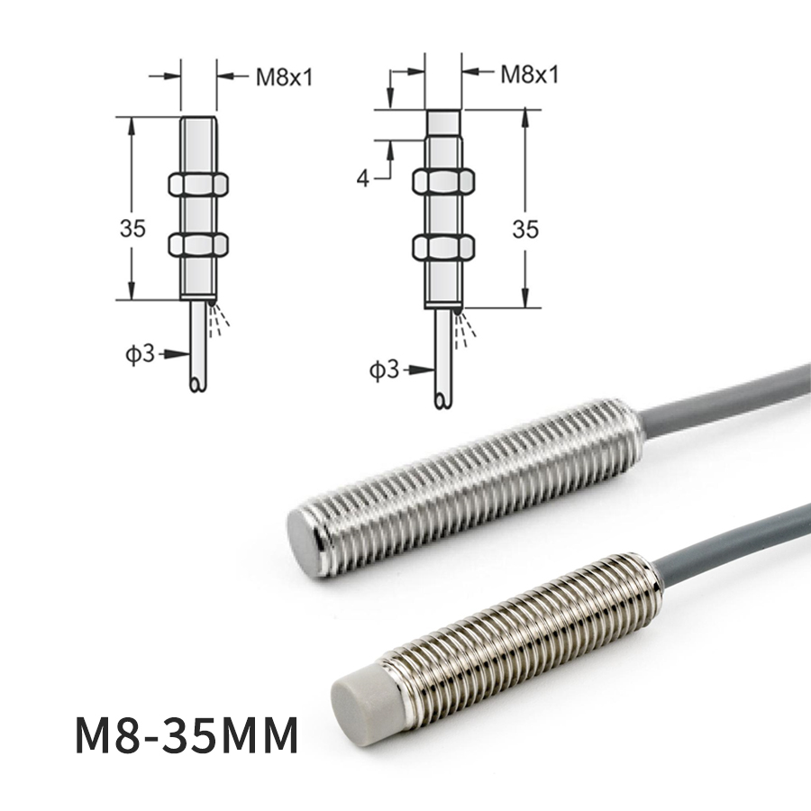 M8 电感接近开关|1.5-4mm 检测|1500-3000Hz 高响应
